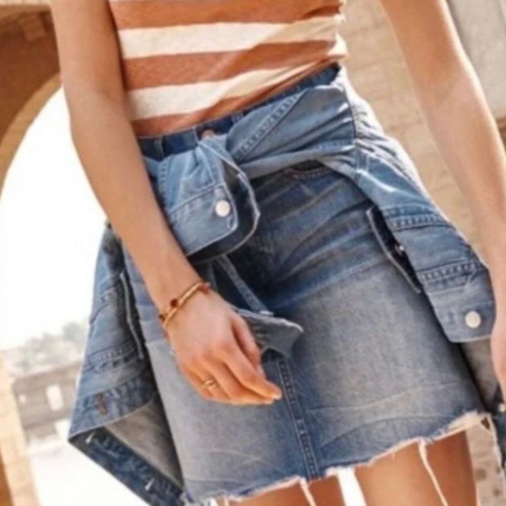 Madewell 28 Denim Mini Jean Skirt McCarren